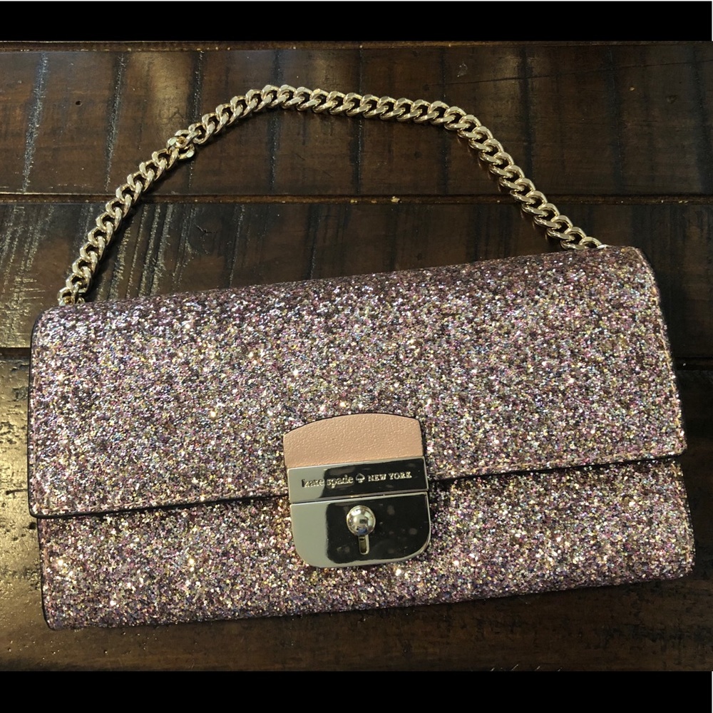 Kate Spade Milou Sunset Lane Glitter Wallet